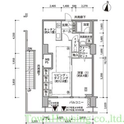 東雲キャナルコートＣＯＤＡＮ１７号棟の物件間取画像